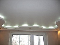 Потолок из гипсокартона с посветкой. Фото 8