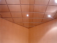 Потолок Армстронг из зеркальных панелей. Фото 25
