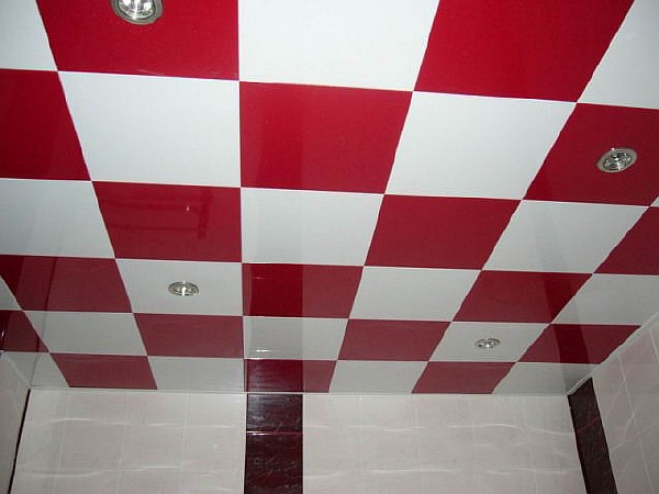 Кассетный потолок с укладкой панелей в шахматном порядке. Фото 4