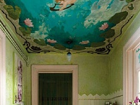 Крашеный потолок с рисунком . Фото 19