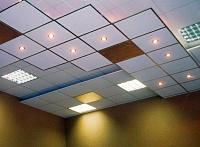 Комбинированный подвесной потолок Армстронг. Фото 15